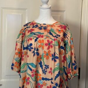Vibrant Floral Women's Blouse
